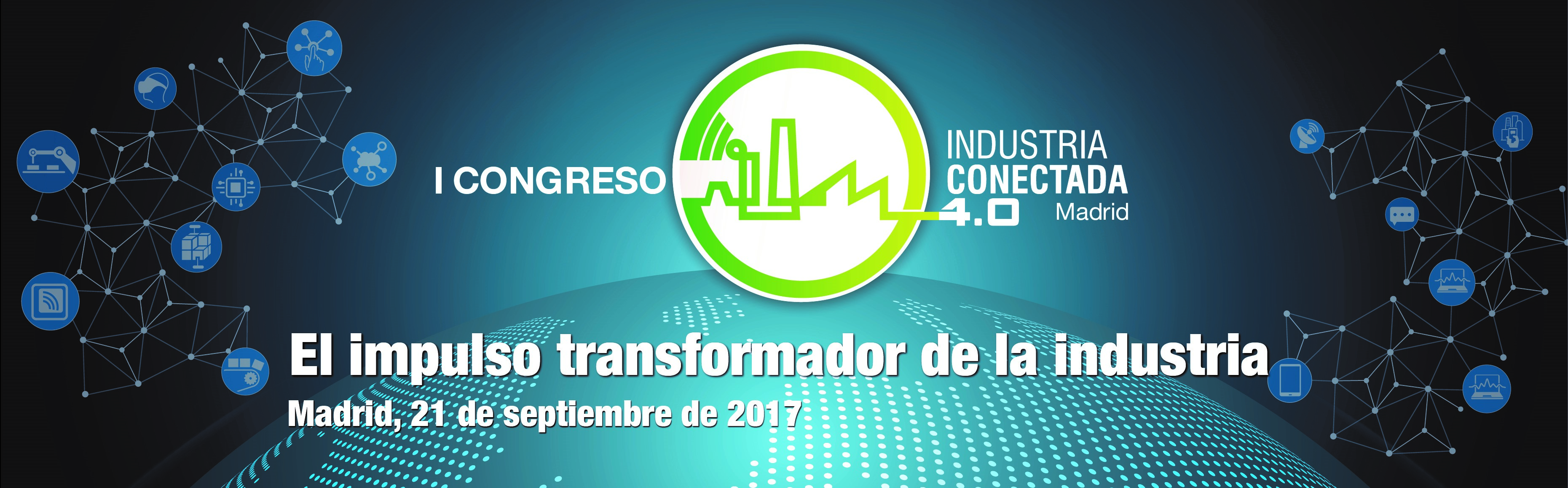 Imagen decorativa primer congreso Industria Conectada 4.0 El Impulso transformador de la insdustria
